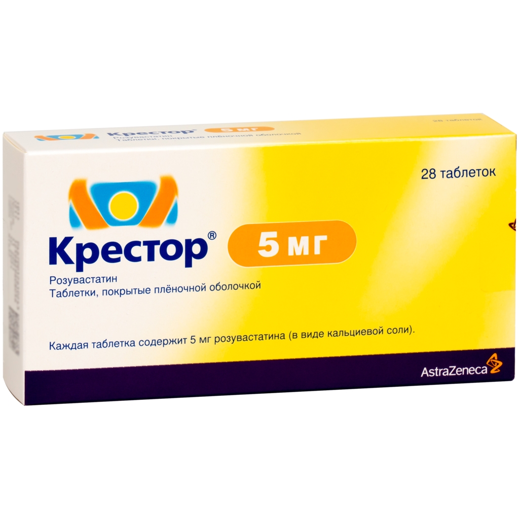 КРЕСТОР ТАБ П/О 5МГ №28