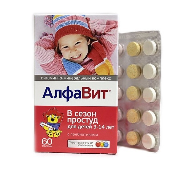АЛФАВИТ В СЕЗОН ПРОСТУД Д/ДЕТЕЙ ТАБ ЖЕВАТ №60