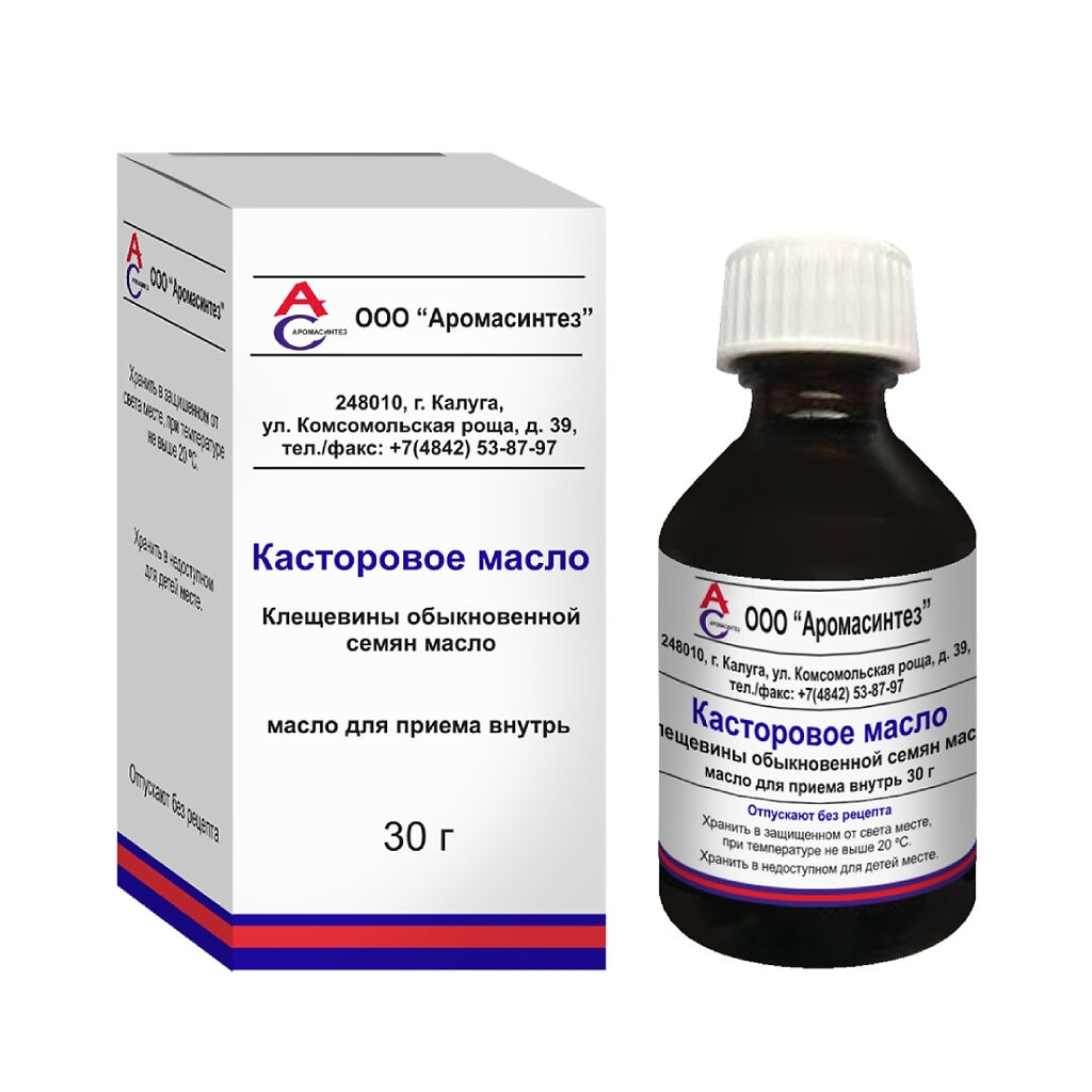 КАСТОРОВОЕ МАСЛО ВНУТРЬ ФЛ 30МЛ