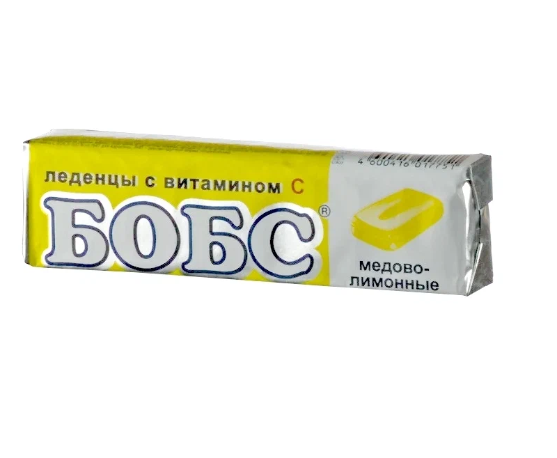 ЛЕДЕНЦЫ БОБС МЕД/ЛИМОН 35Г БАД