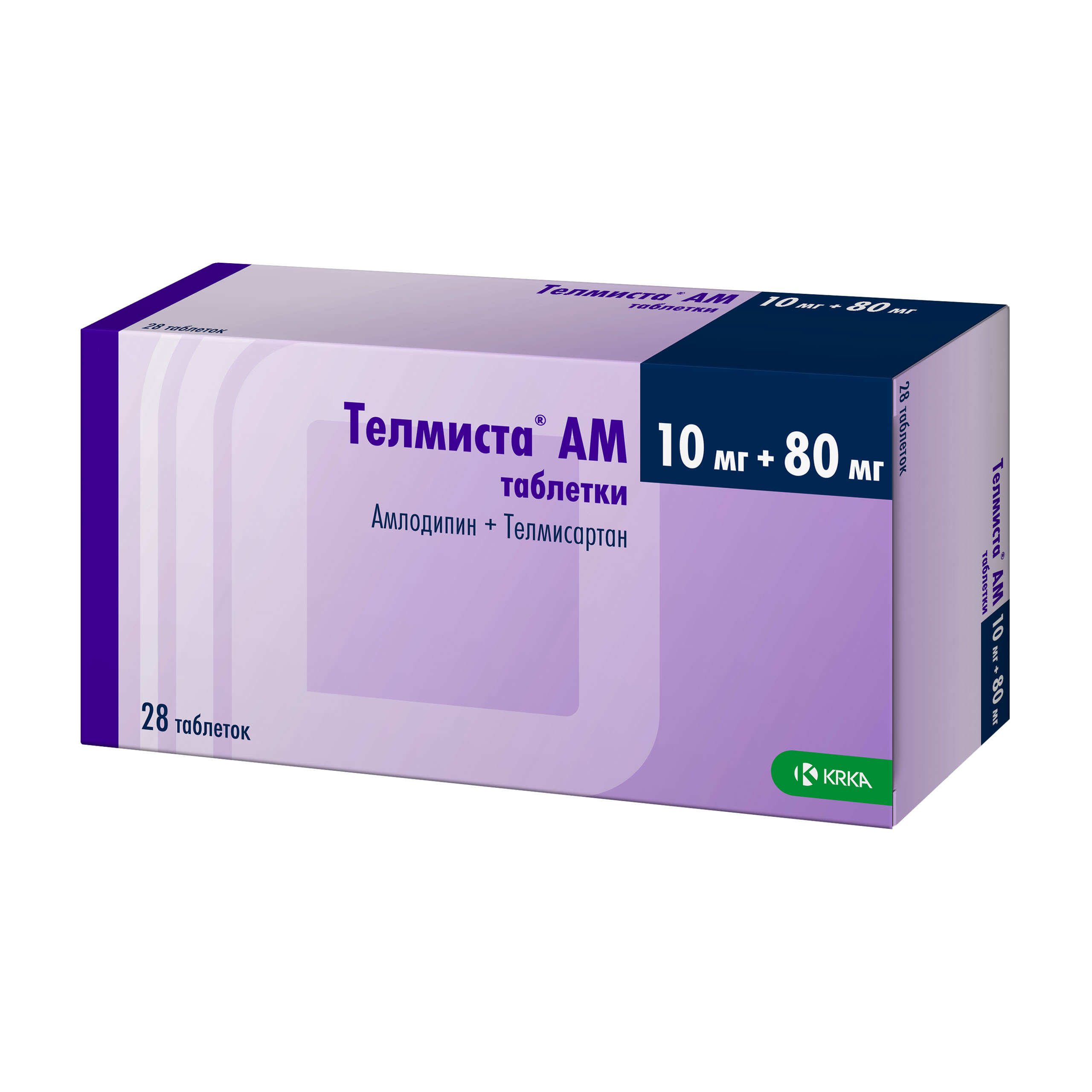 ТЕЛМИСТА АМ ТАБ 10МГ+80МГ №28