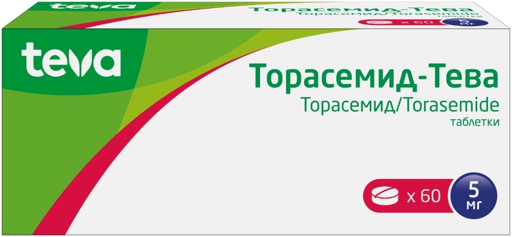 ТОРАСЕМИД-ТЕВА 5МГ ТАБ №60