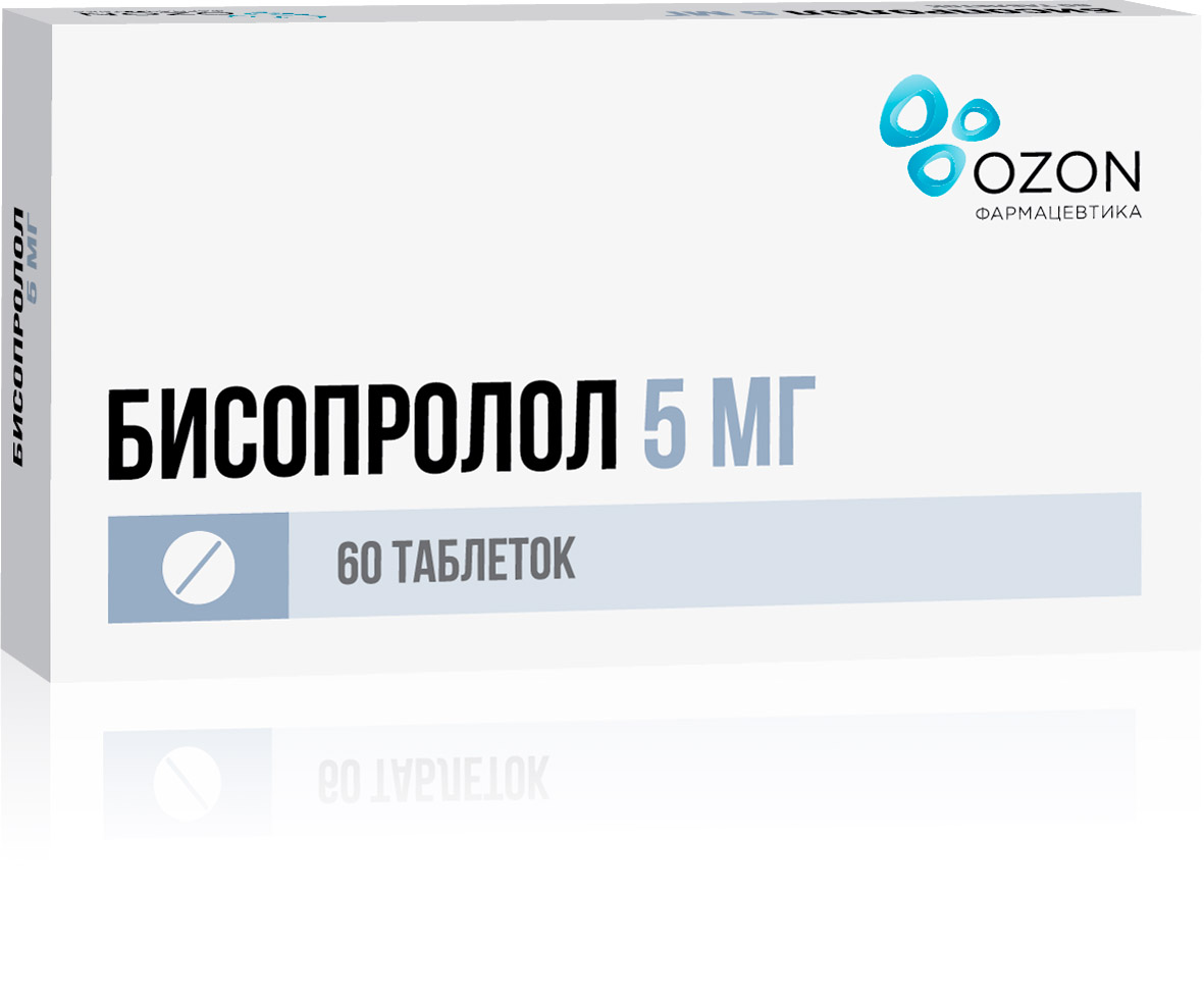 БИСОПРОЛОЛ ТАБ П/П/О 5МГ №60
