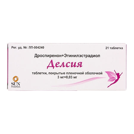 ДЕЛСИЯ ТАБ П/П/О 3МГ+0,03МГ №21