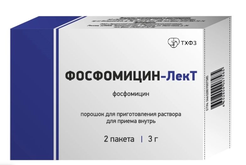 ФОСФОМИЦИН-ЛЕКТ ПОР Д/Р-РА ВНУТРЬ 3Г ПАК 8Г №2