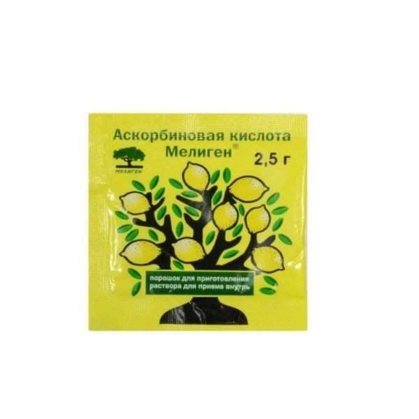 АСКОРБИНОВАЯ К-ТА МЕЛИГЕН ПОР ПАК 2.5Г БАД