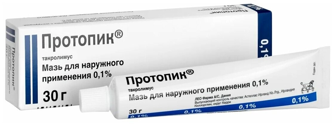 ПРОТОПИК МАЗЬ НАРУЖ 0,1% 30Г ТУБА