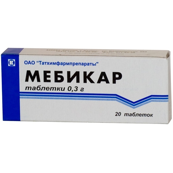 МЕБИКАР ТАБ 300МГ №20