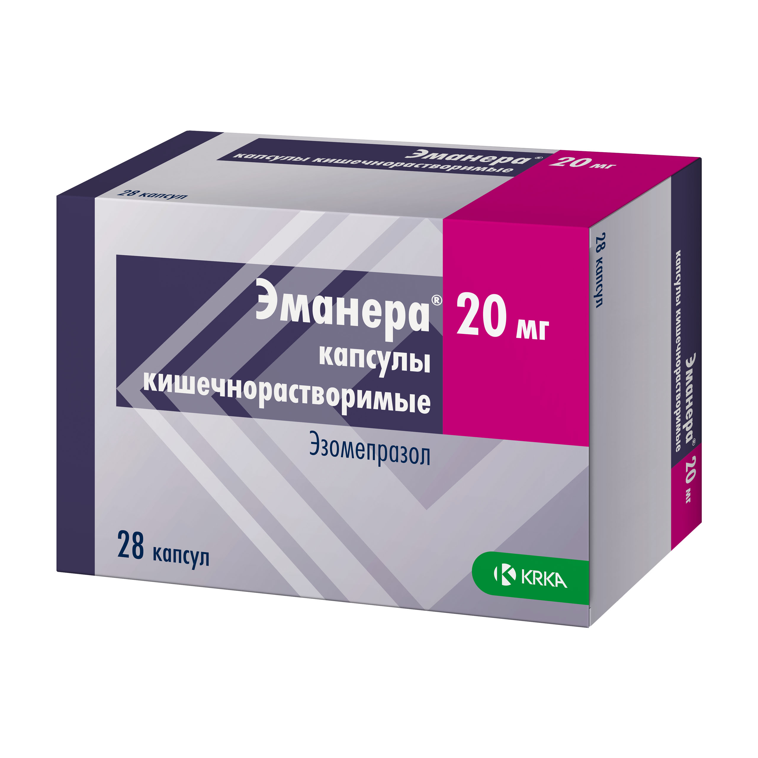 ЭМАНЕРА КАПС К/Р 20МГ №28