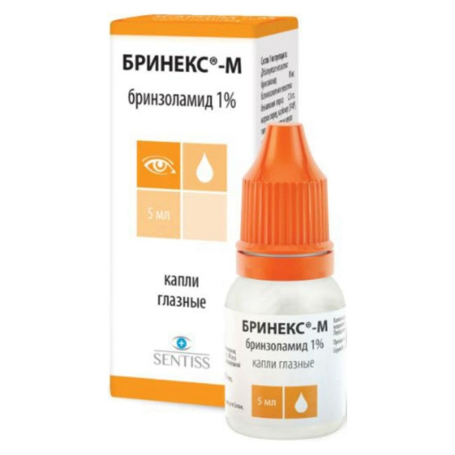 БРИНЕКС-М КАПЛИ ГЛАЗНЫЕ 1% ФЛ 5МЛ