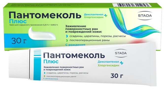 ПАНТОМЕКОЛЬ ПЛЮС КРЕМ НАРУЖ 5,25%+0,802% ТУБА 30Г