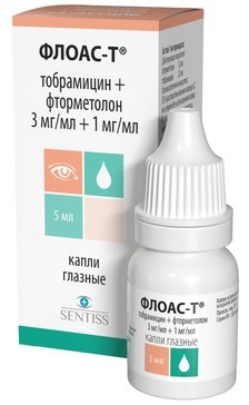 ФЛОАС-Т КАПЛИ ГЛАЗНЫЕ 3МГ/МЛ+1МГ/МЛ ФЛ 5МЛ