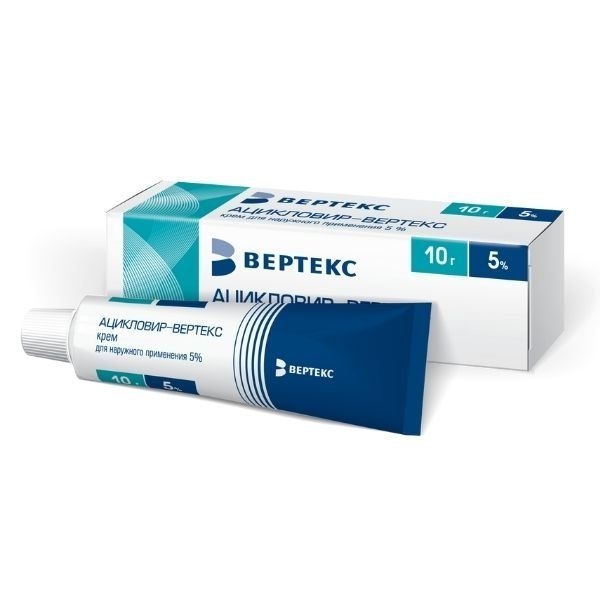 АЦИКЛОВИР КРЕМ Д/НАРУЖ 5% 10Г