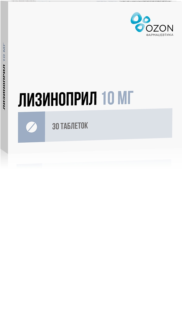 ЛИЗИНОПРИЛ ТАБ 10МГ №30