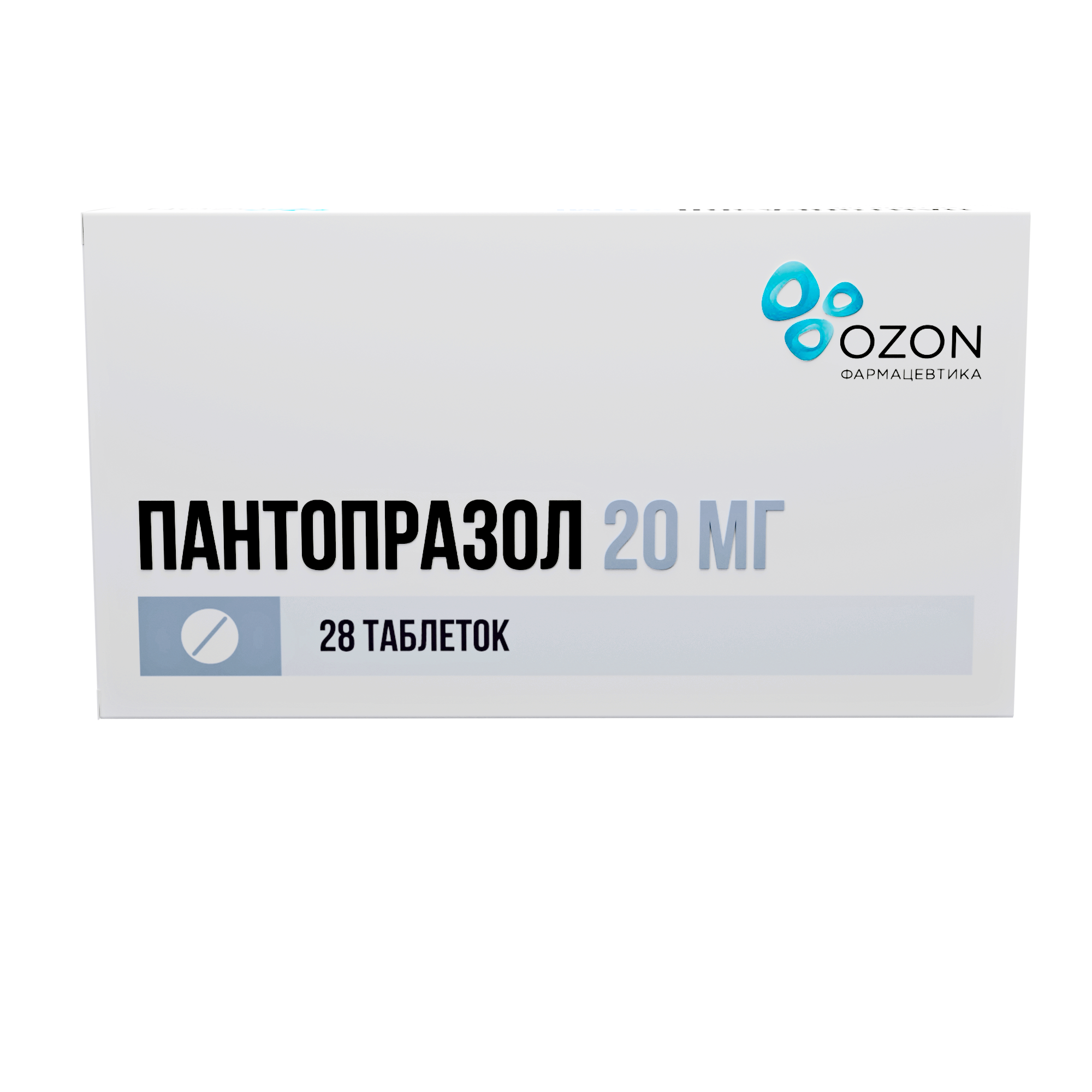 ПАНТОПРАЗОЛ ТАБ П/О К/Р 20МГ №28