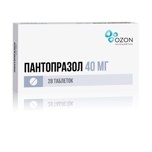 ПАНТОПРАЗОЛ ТАБ П/О К/Р 40МГ №28