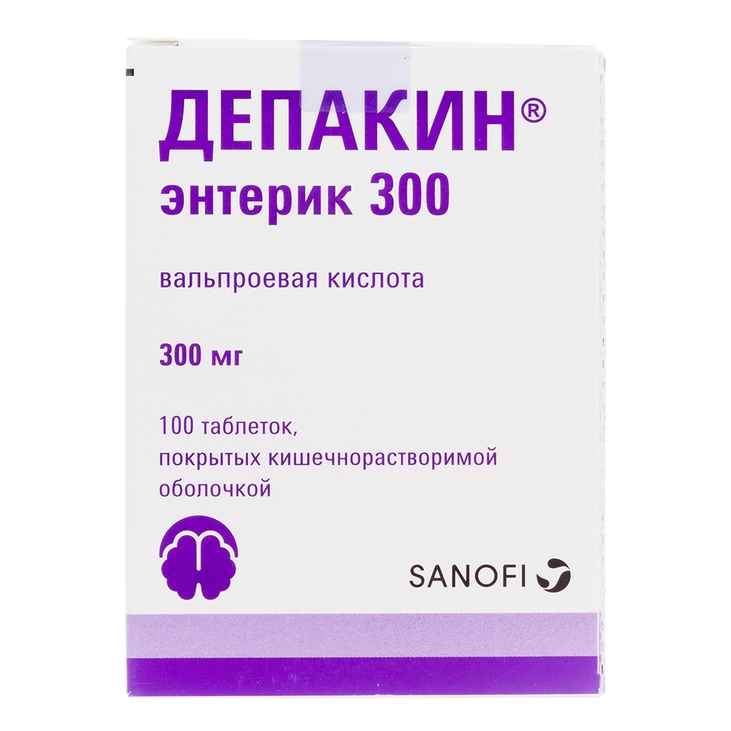 ДЕПАКИН ЭНТЕРИК 300 ТАБ П/О К/Р 300МГ №100