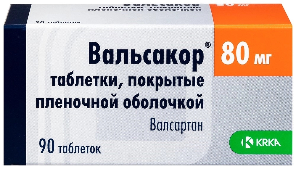 ВАЛЬСАКОР ТАБ П/О 80МГ №90