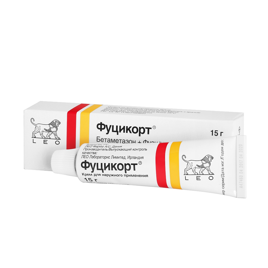 ФУЦИКОРТ КРЕМ Д/НАРУЖ 20МГ/1МГ ТУБА 15Г