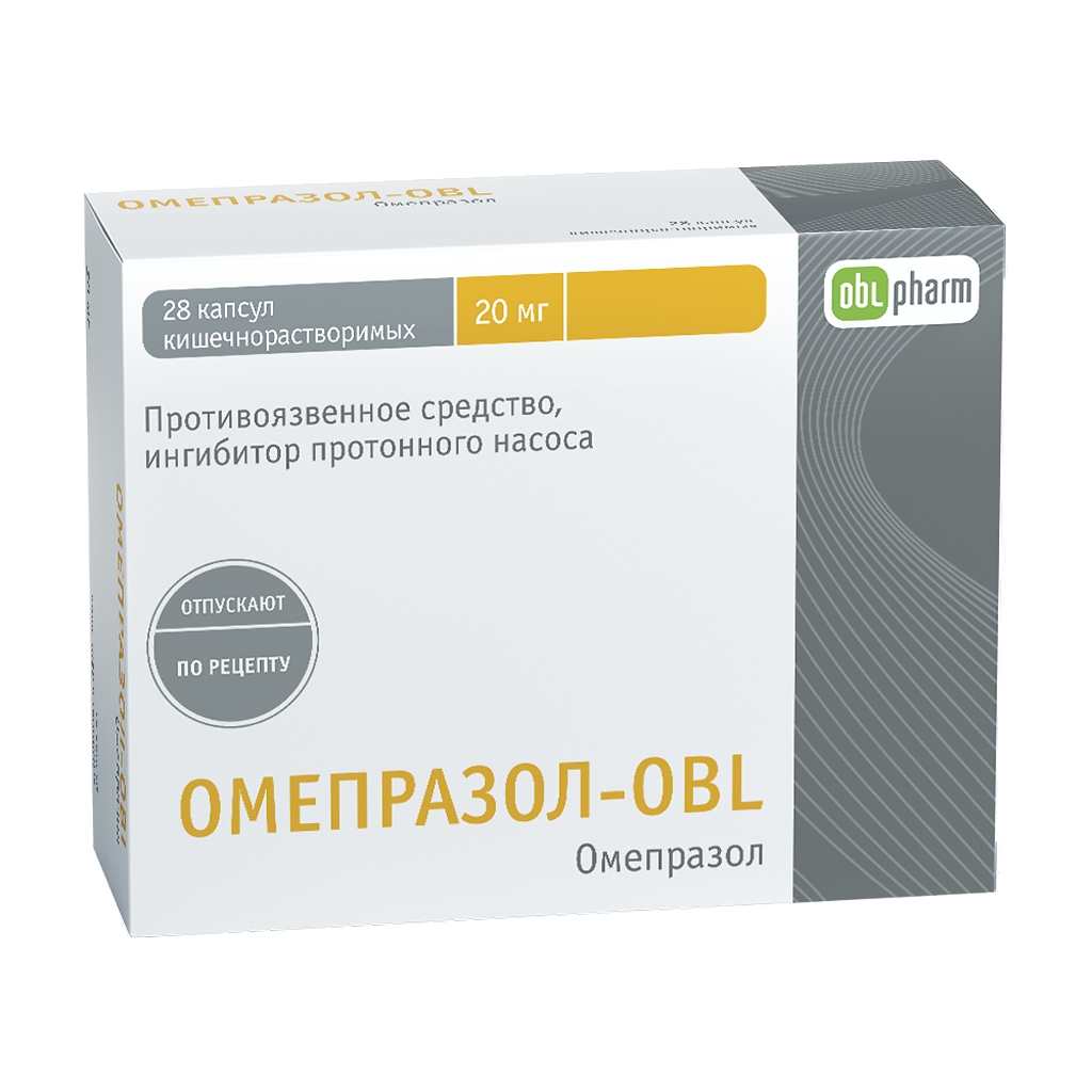 ОМЕПРАЗОЛ-OBL КАПС 20МГ №28