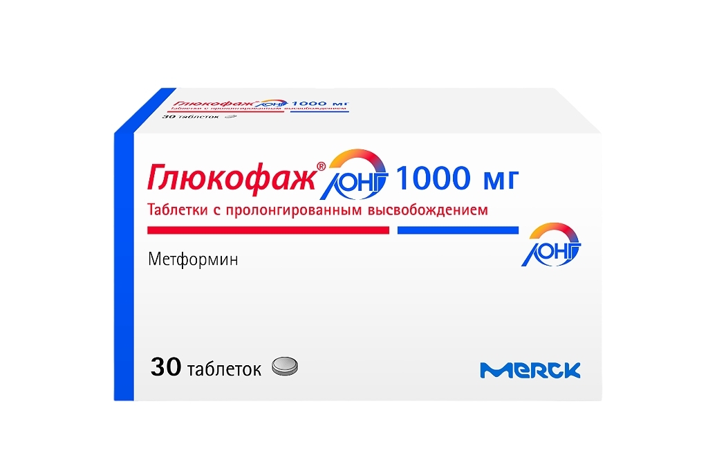 ГЛЮКОФАЖ ЛОНГ ТАБ П/О 1000МГ №30