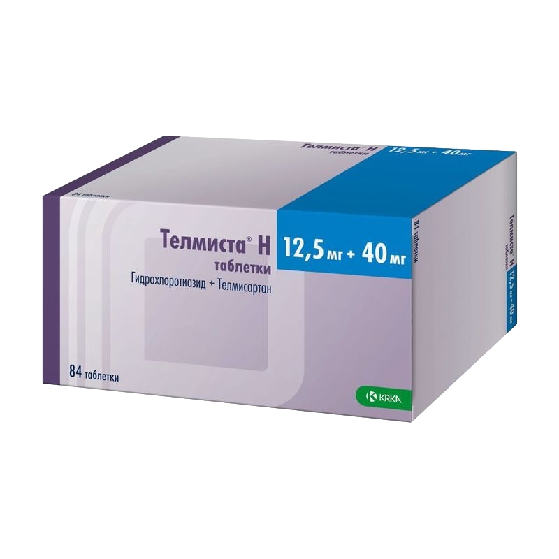 ТЕЛМИСТА Н ТАБ 12,5МГ+40МГ №84
