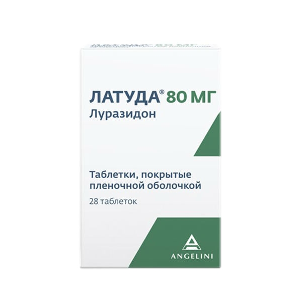 ЛАТУДА ТАБ П/П/О 80МГ №28