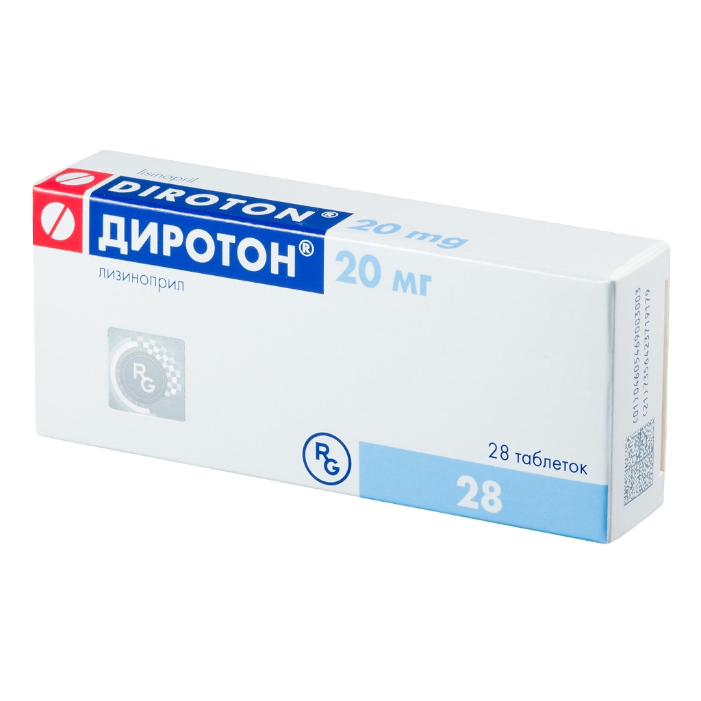 ДИРОТОН ТАБ 20МГ №28