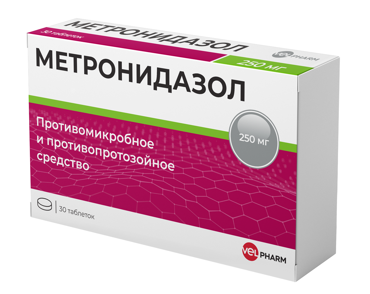 МЕТРОНИДАЗОЛ ТАБ 250МГ №30