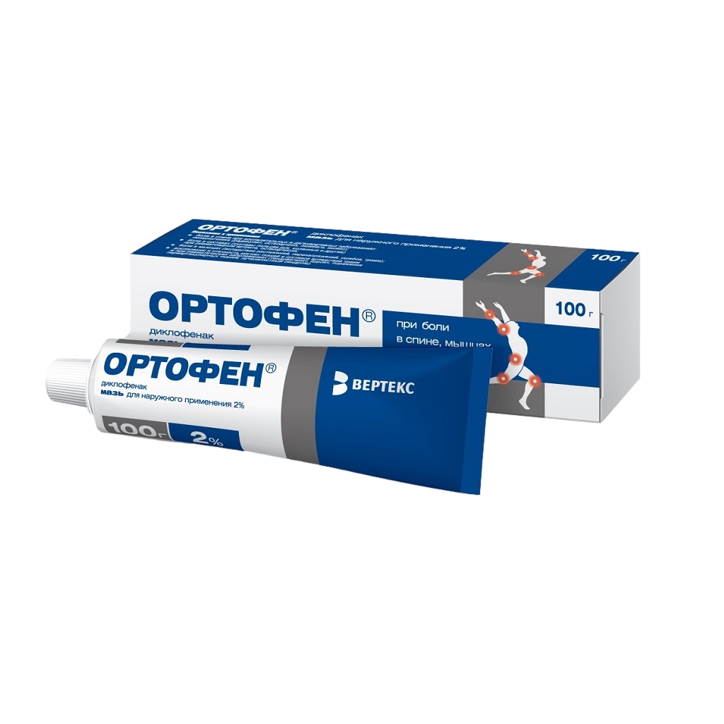 ОРТОФЕН МАЗЬ Д/НАРУЖ 2% 100Г ТУБА