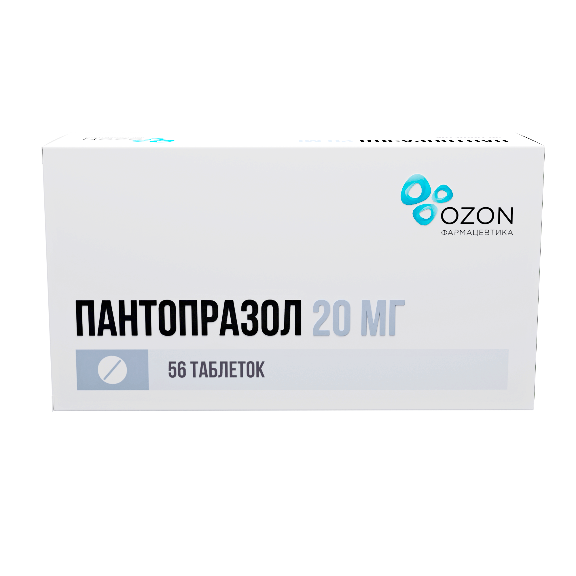 ПАНТОПРАЗОЛ ТАБ К/Р П/П/О 20МГ №56