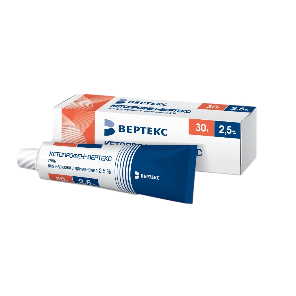 КЕТОПРОФЕН ГЕЛЬ Д/НАРУЖ 2,5% 30Г ТУБА