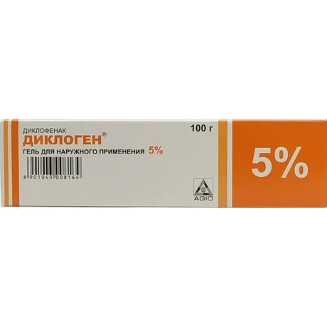 ДИКЛОГЕН ГЕЛЬ Д/НАРУЖ 5% 100Г