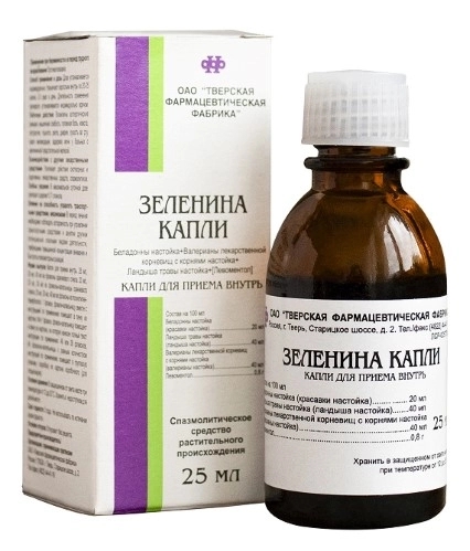 КАПЛИ ЗЕЛЕНИНА ФЛ 25МЛ