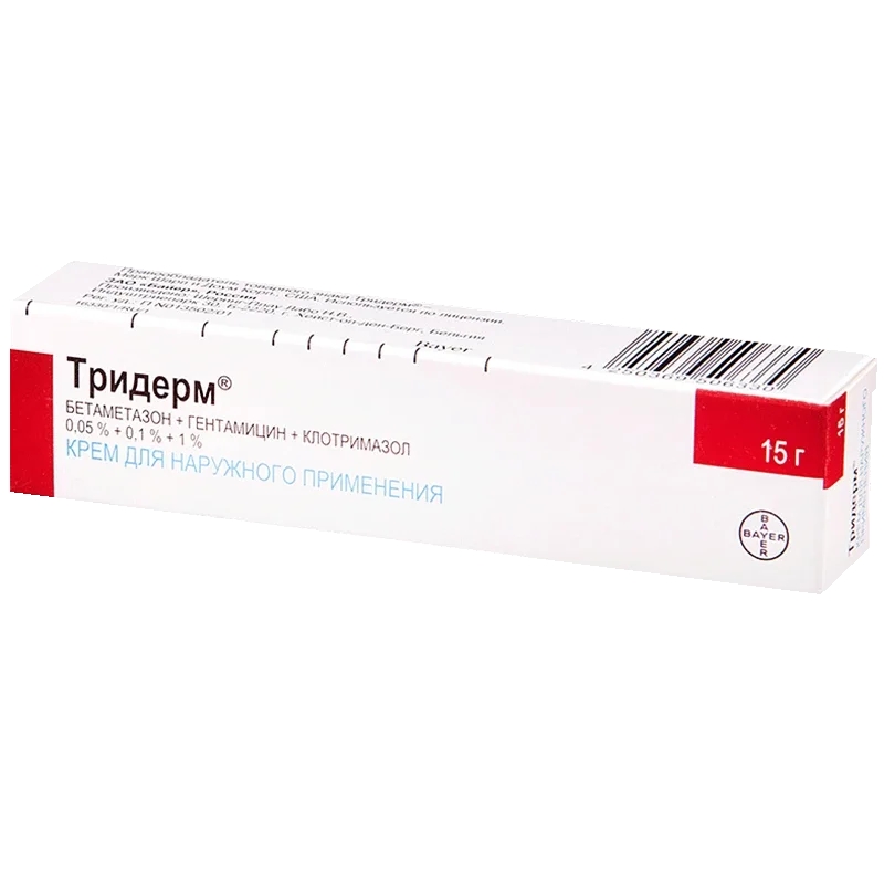 ТРИДЕРМ КРЕМ Д/НАРУЖ 15Г