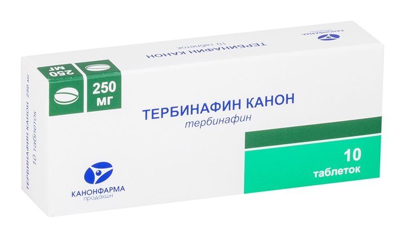 ТЕРБИНАФИН КАНОН ТАБ 250МГ №10