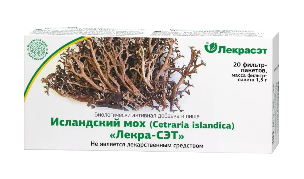 ЧАЙНЫЙ НАПИТОК ИСЛАНДСКИЙ МОХ - ЛЕКРА-СЭТ 1,5 Ф/П №20