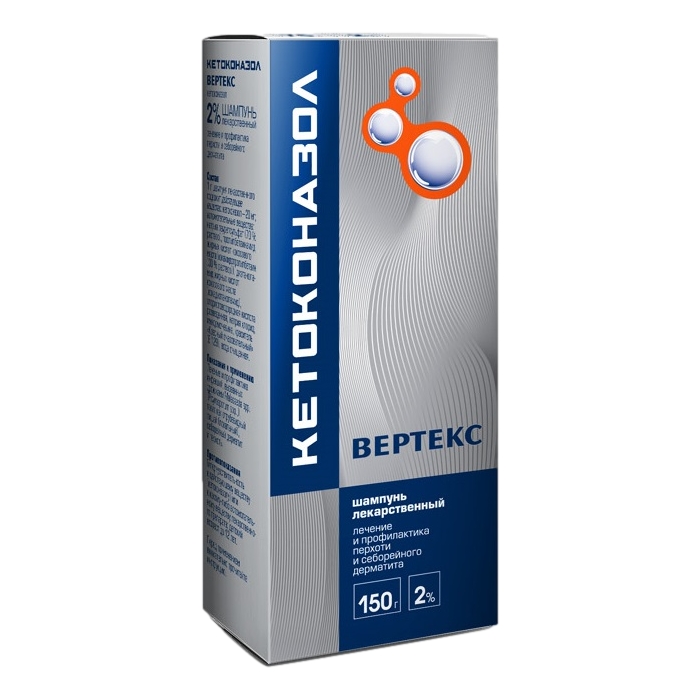 КЕТОКОНАЗОЛ ШАМПУНЬ 2% 150Г ФЛ