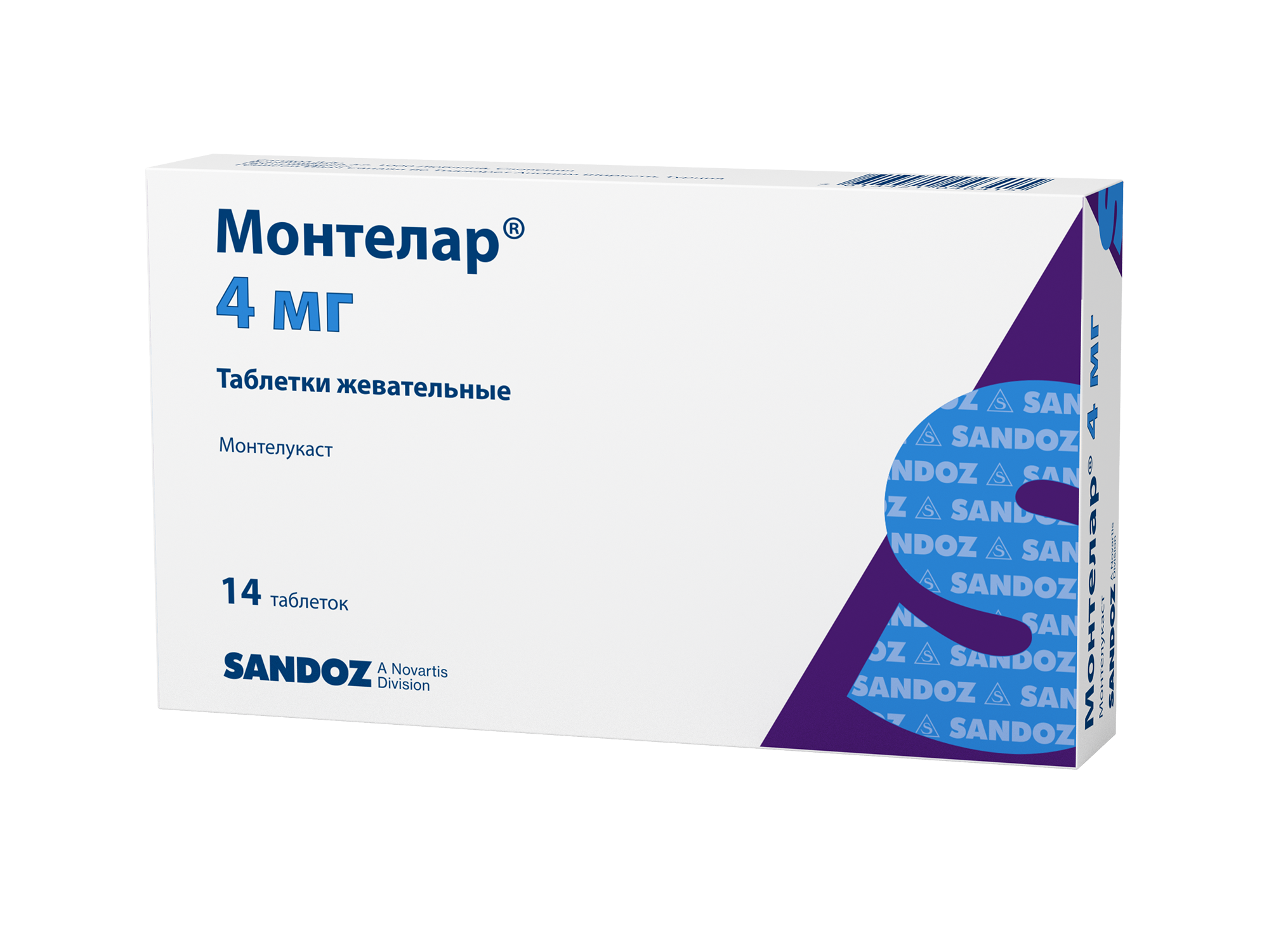 МОНТЕЛАР ТАБ ЖЕВ 4МГ №14