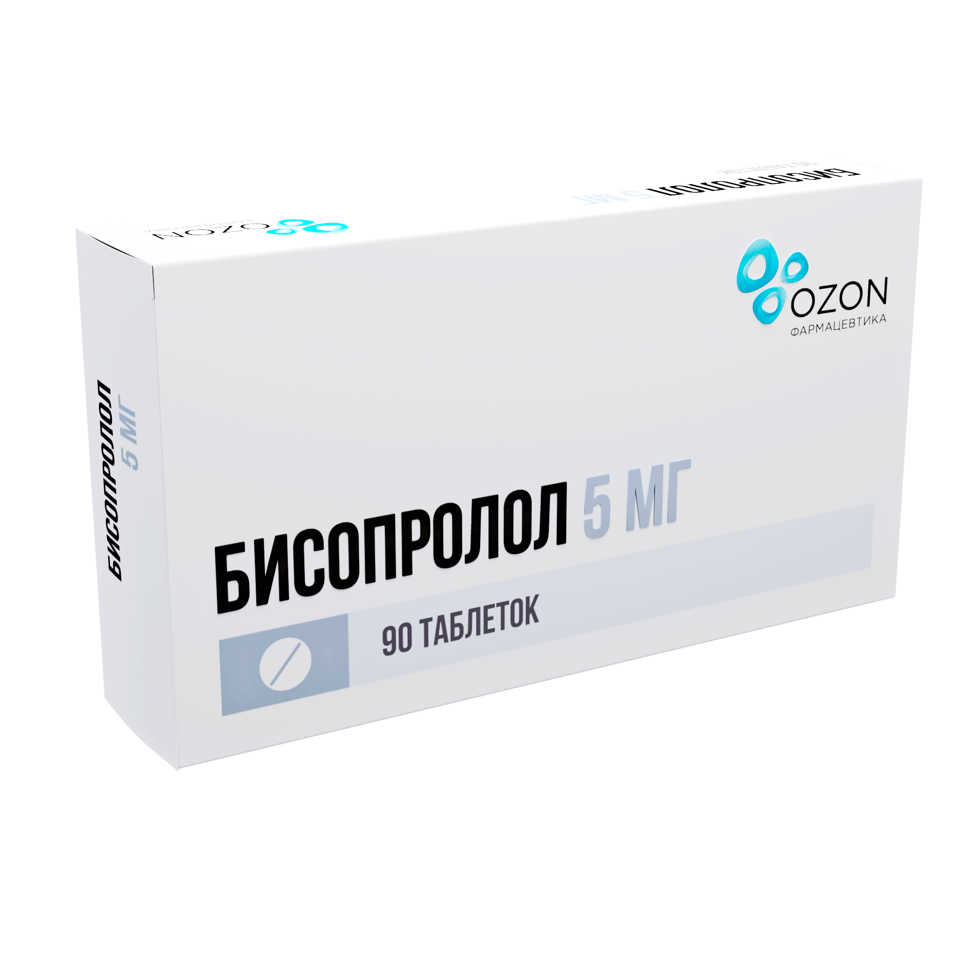 БИСОПРОЛОЛ ТАБ П/П/О 5МГ №90