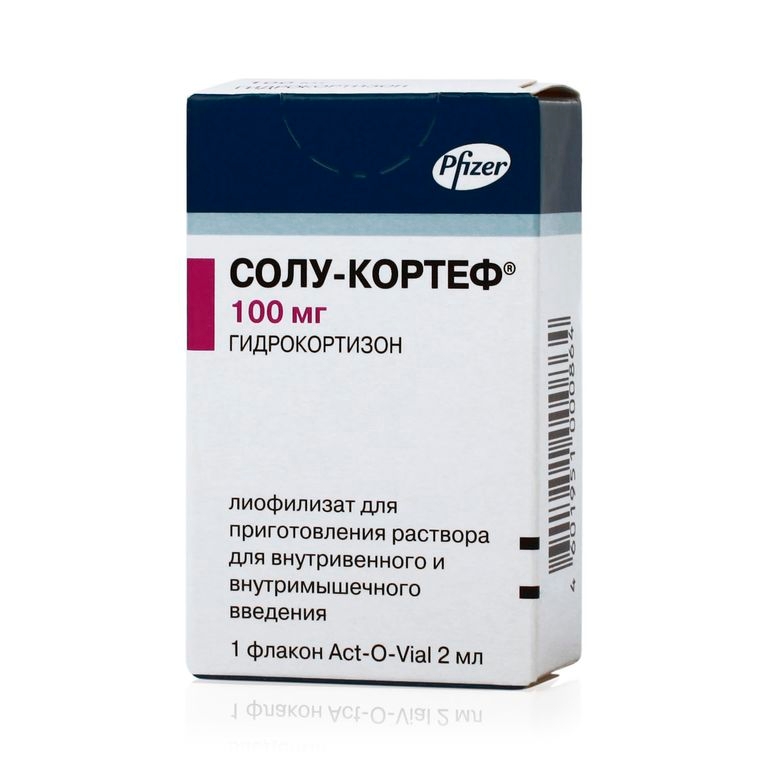 СОЛУ-КОРТЕФ ЛИОФ Д/Р-РА В/В В/М 100МГ 2МЛ ФЛ Р-ЛЬ 2МЛ