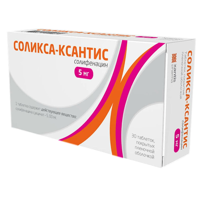 СОЛИКСА-КСАНТИС ТАБ П/П/О 5МГ №30