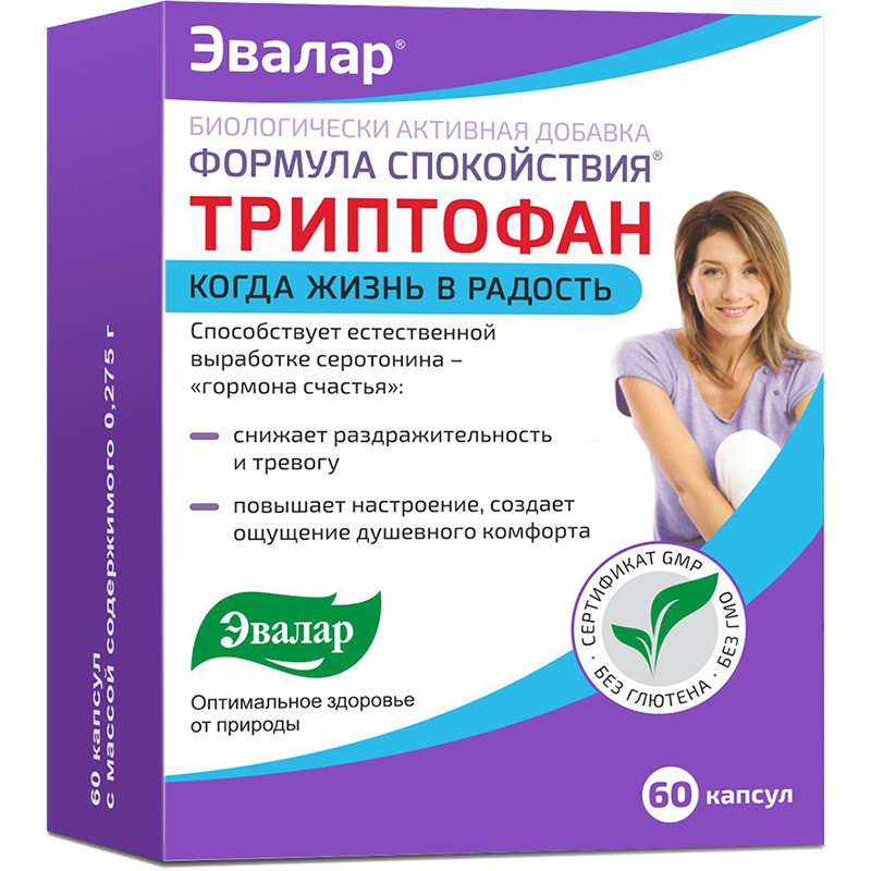 ФОРМУЛА СПОКОЙСТВИЯ ТРИПТОФАН КАПС №60