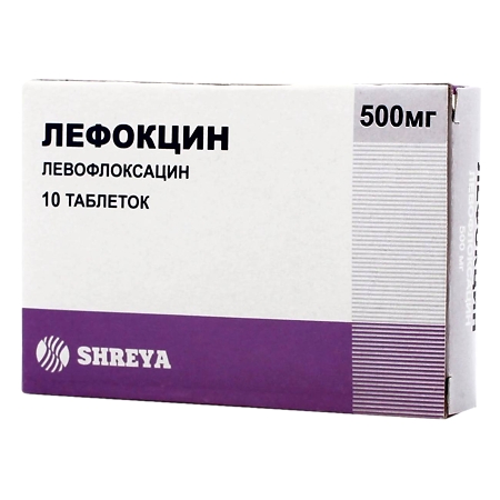 ЛЕФОКЦИН ТАБ П/П/О 500МГ №10