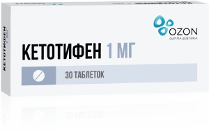 КЕТОТИФЕН ТАБ 1МГ №30