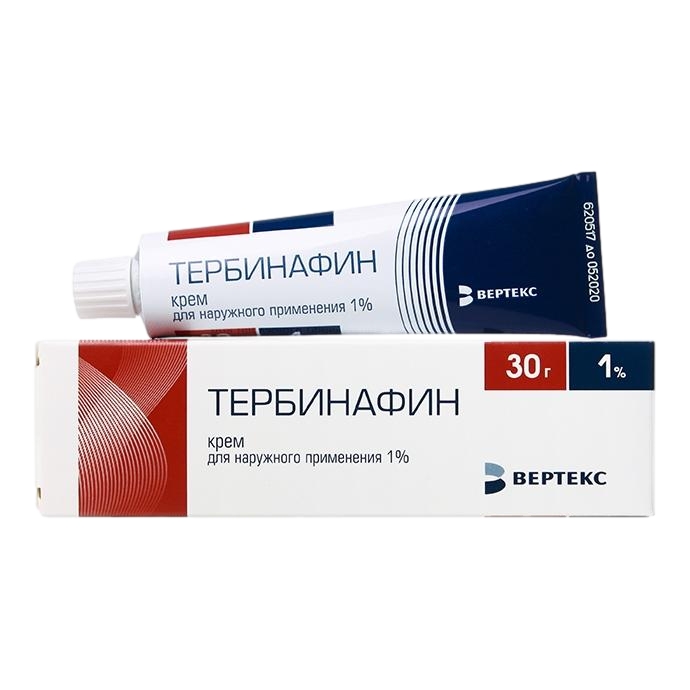 ТЕРБИНАФИН КРЕМ Д/НАРУЖ 1% 30Г ТУБА