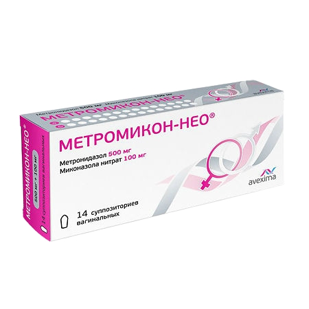 МЕТРОМИКОН-НЕО СУПП ВАГ 500МГ+100МГ №14