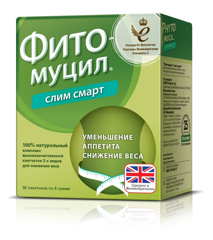ФИТОМУЦИЛ СЛИМ СМАРТ ПОР ВНУТРЬ ПАК 5Г №30