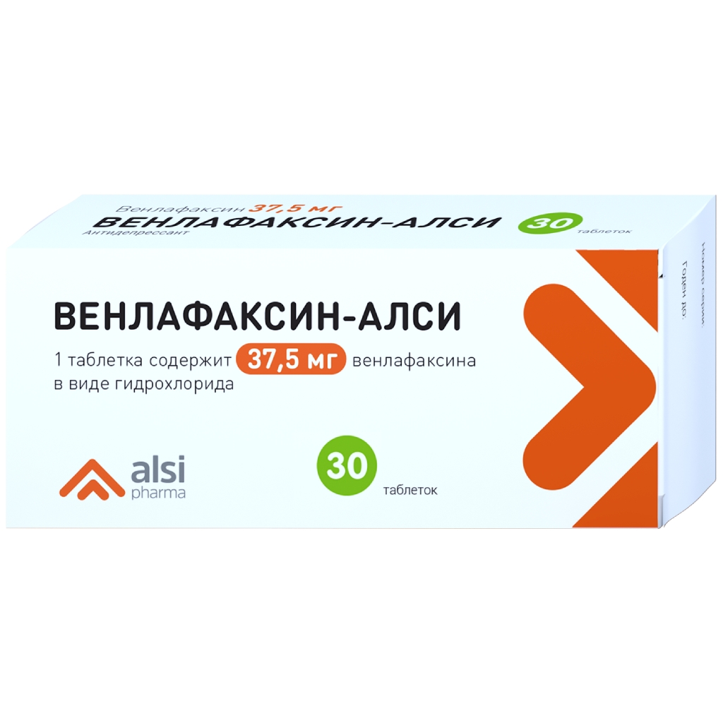 ВЕНЛАФАКСИН-АЛСИ ТАБ 37,5МГ №30
