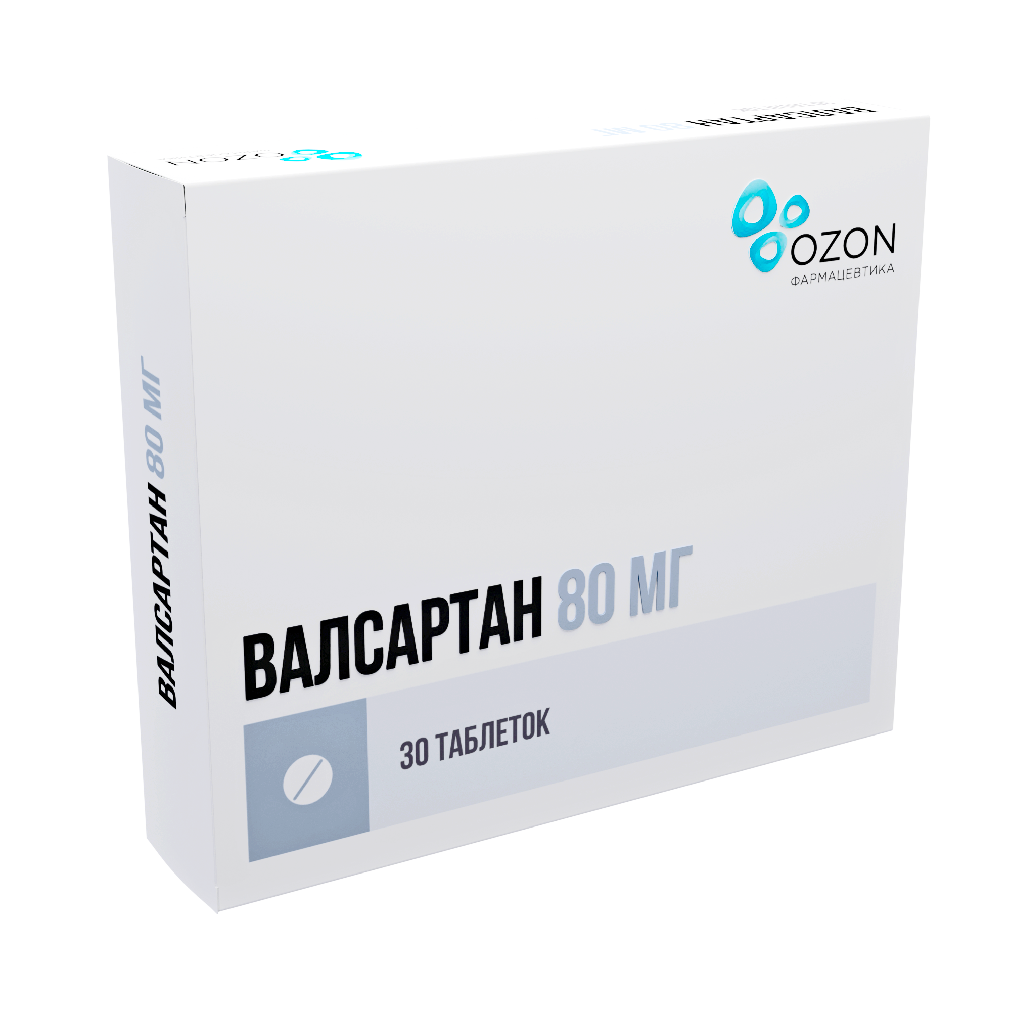 ВАЛСАРТАН ТАБ П/О 80МГ №30